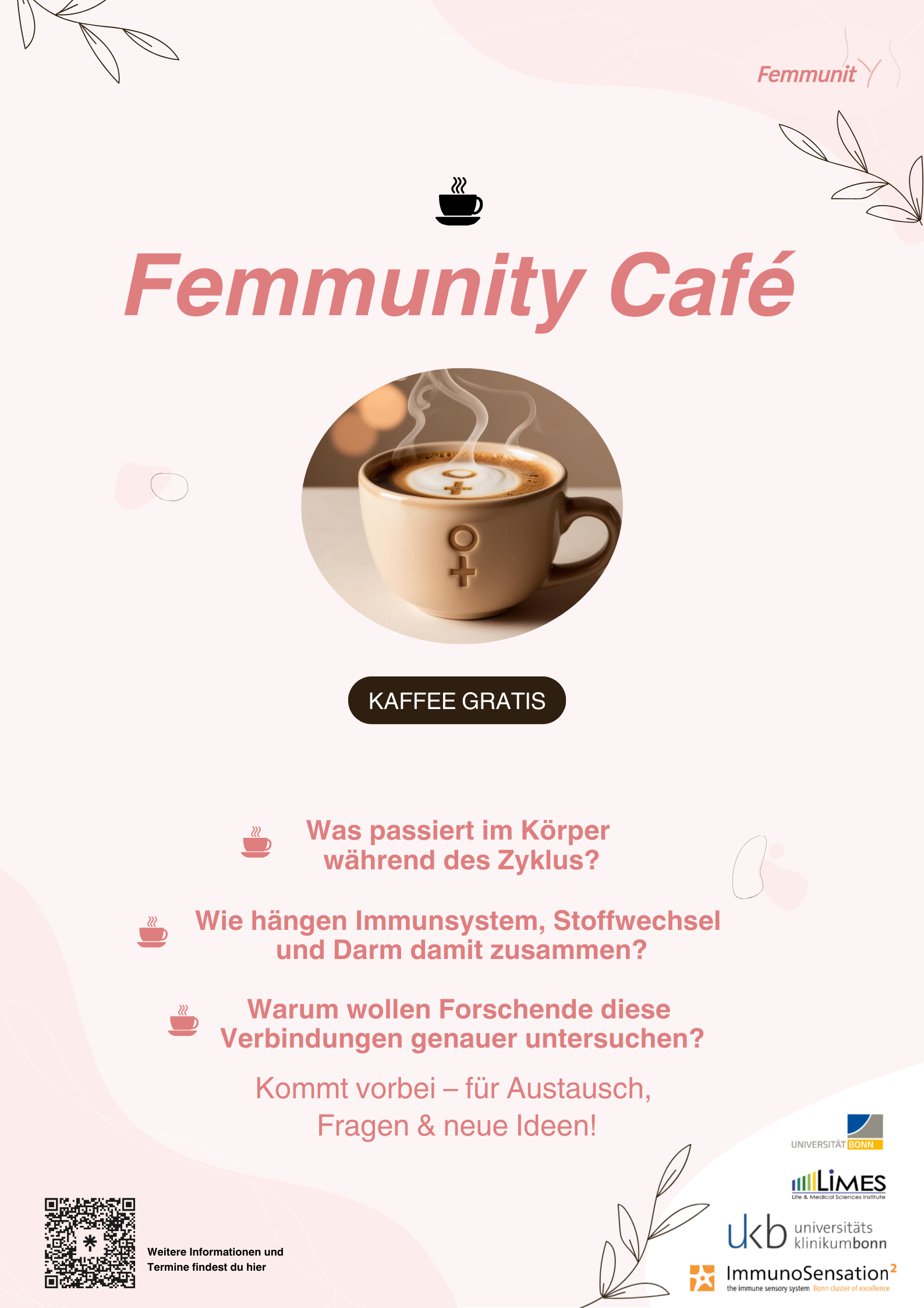 Poster advertising the Femmunity Café