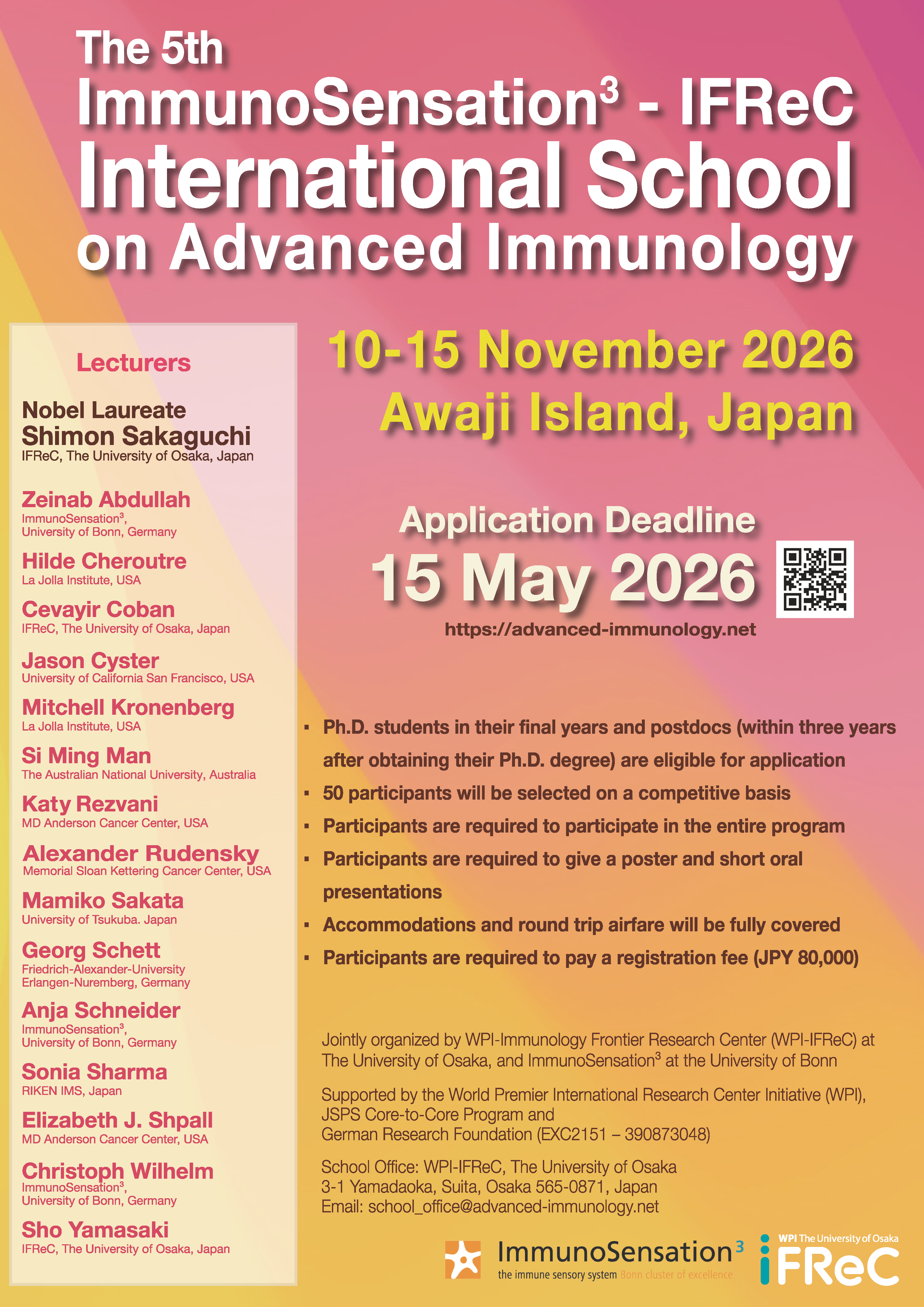 Poster International School on Advanced Immunology