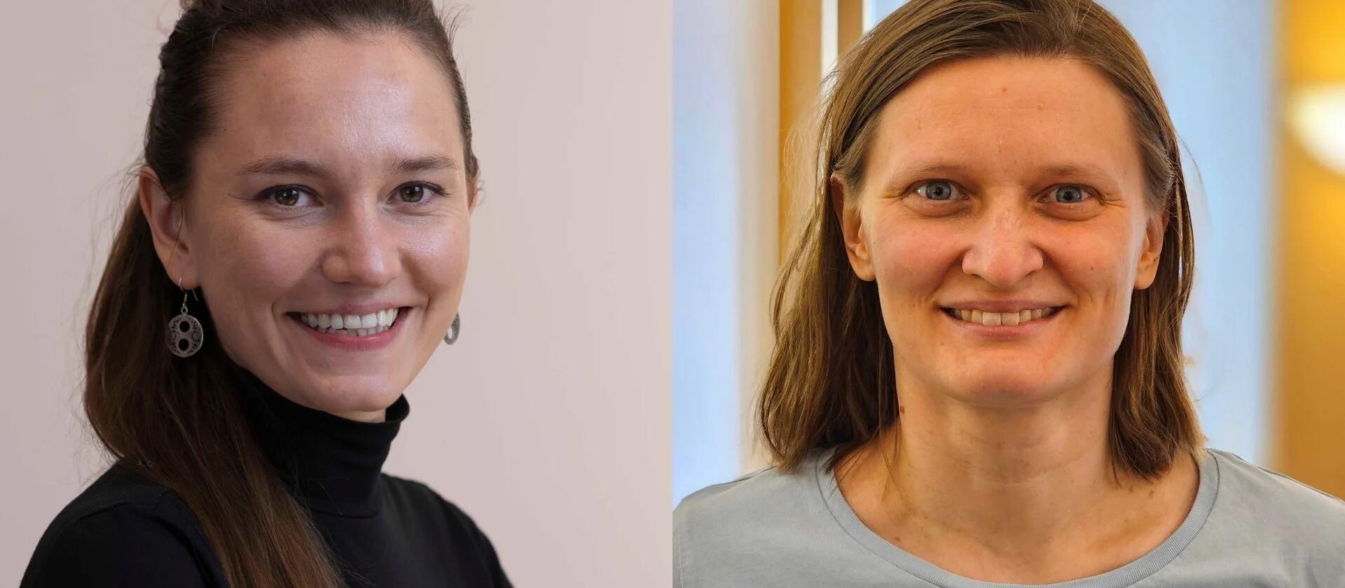 Prof. Dr. Elvira Mass (left) and Prof. Dr. Tatjana Tchumatchenko (right)