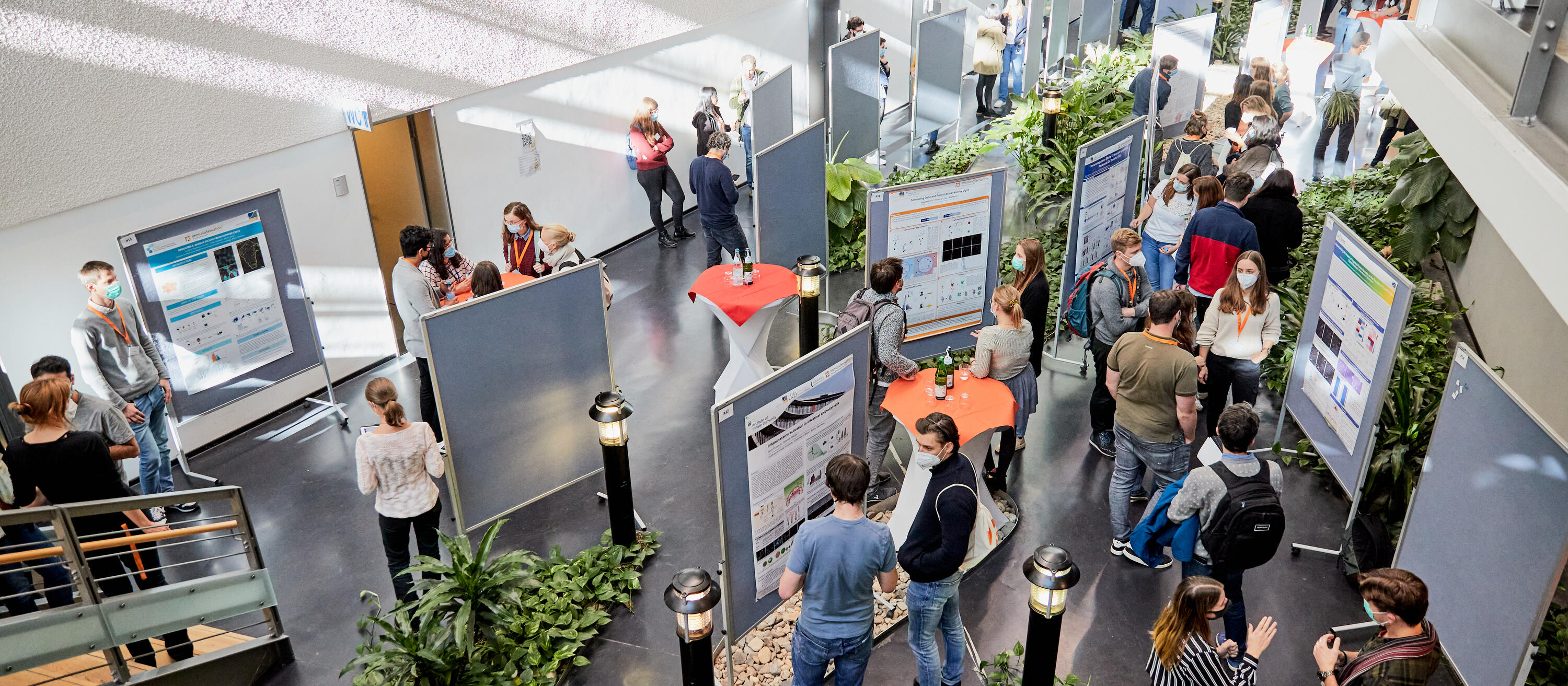 Young scientists at the poster session of teh cluster science days 2021