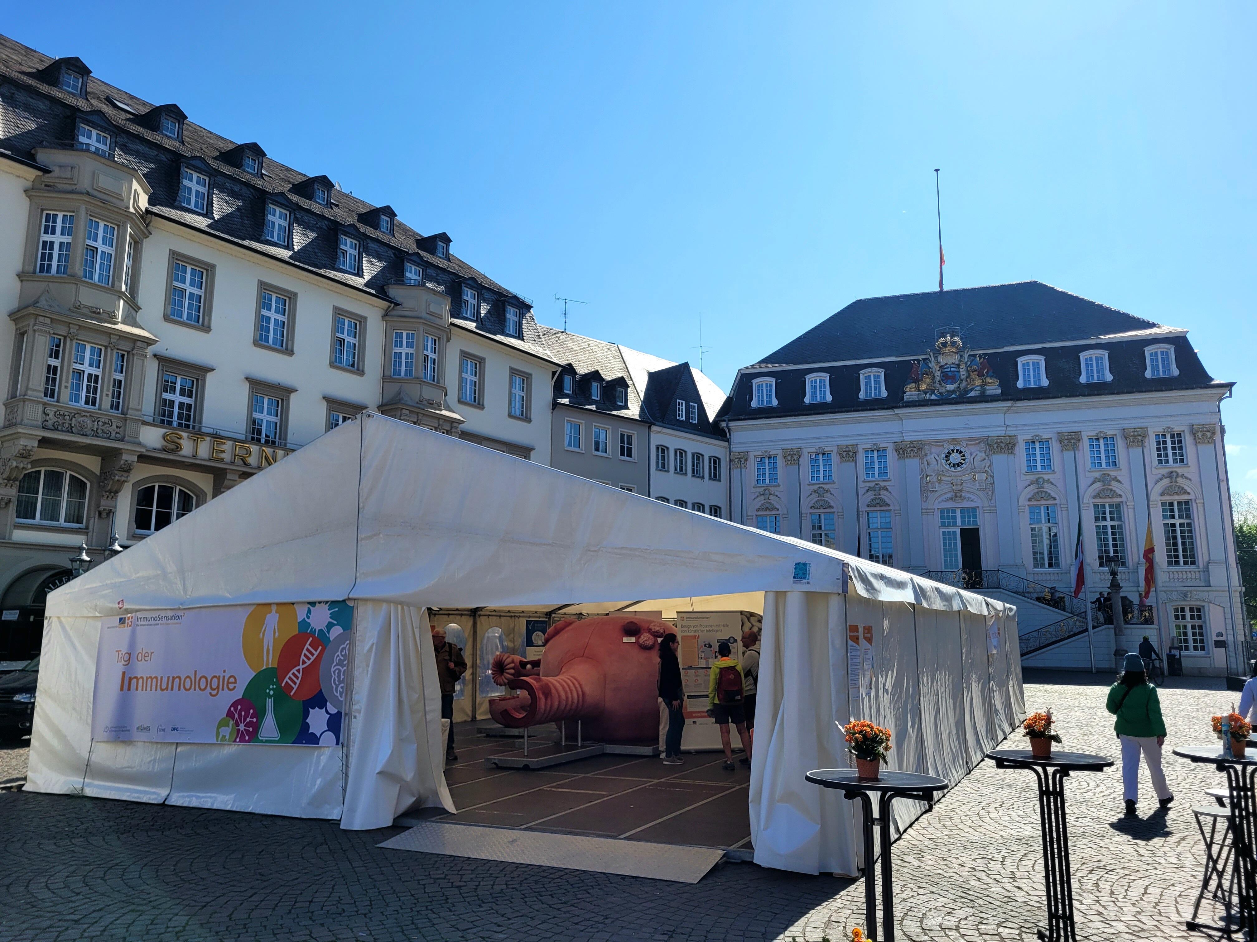 Science tent at the Day of Immunology