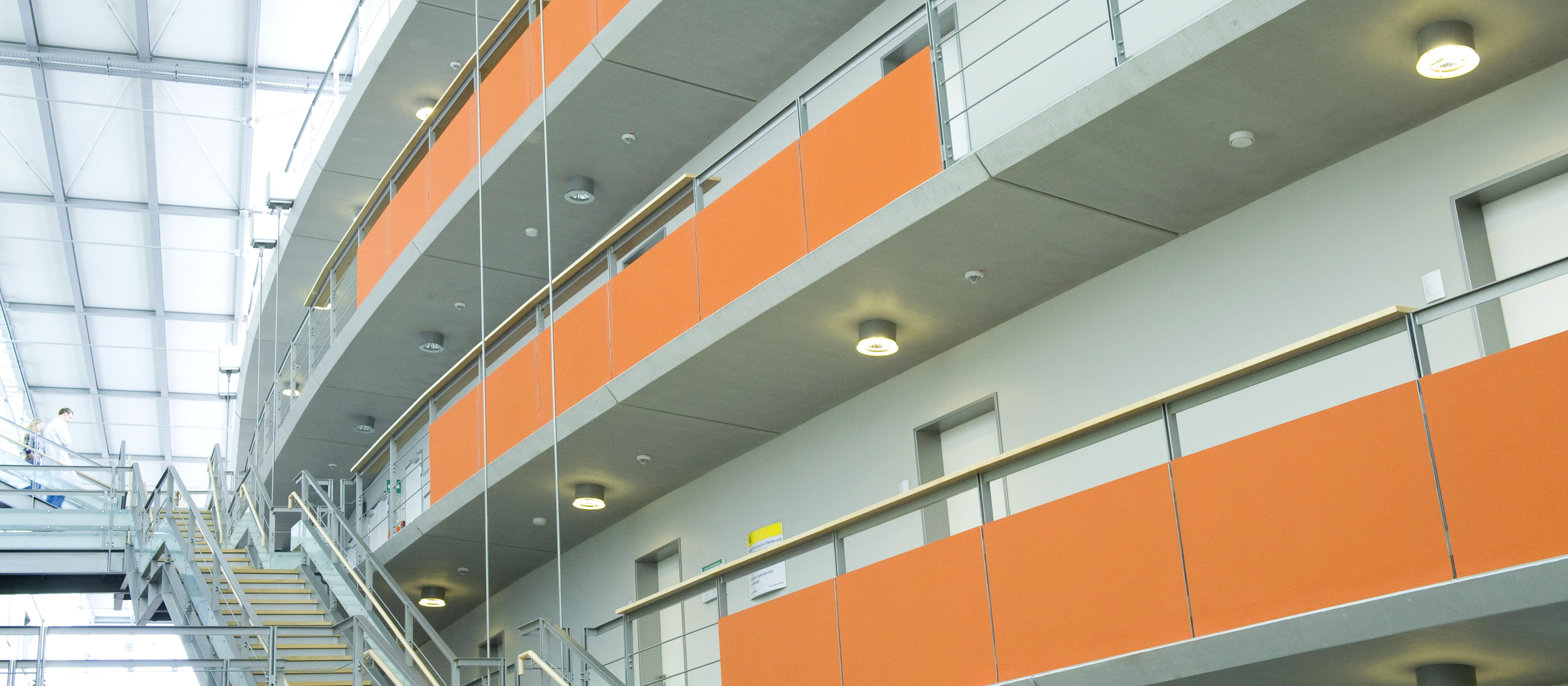 Stairway at the Biomedical Center one